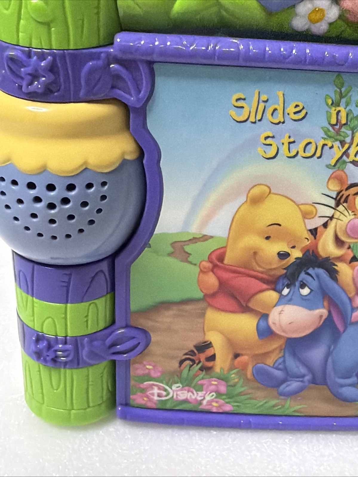 Vintage 2004 VTech Winnie The Pooh Slide N Learn Interactive Musical Storybook