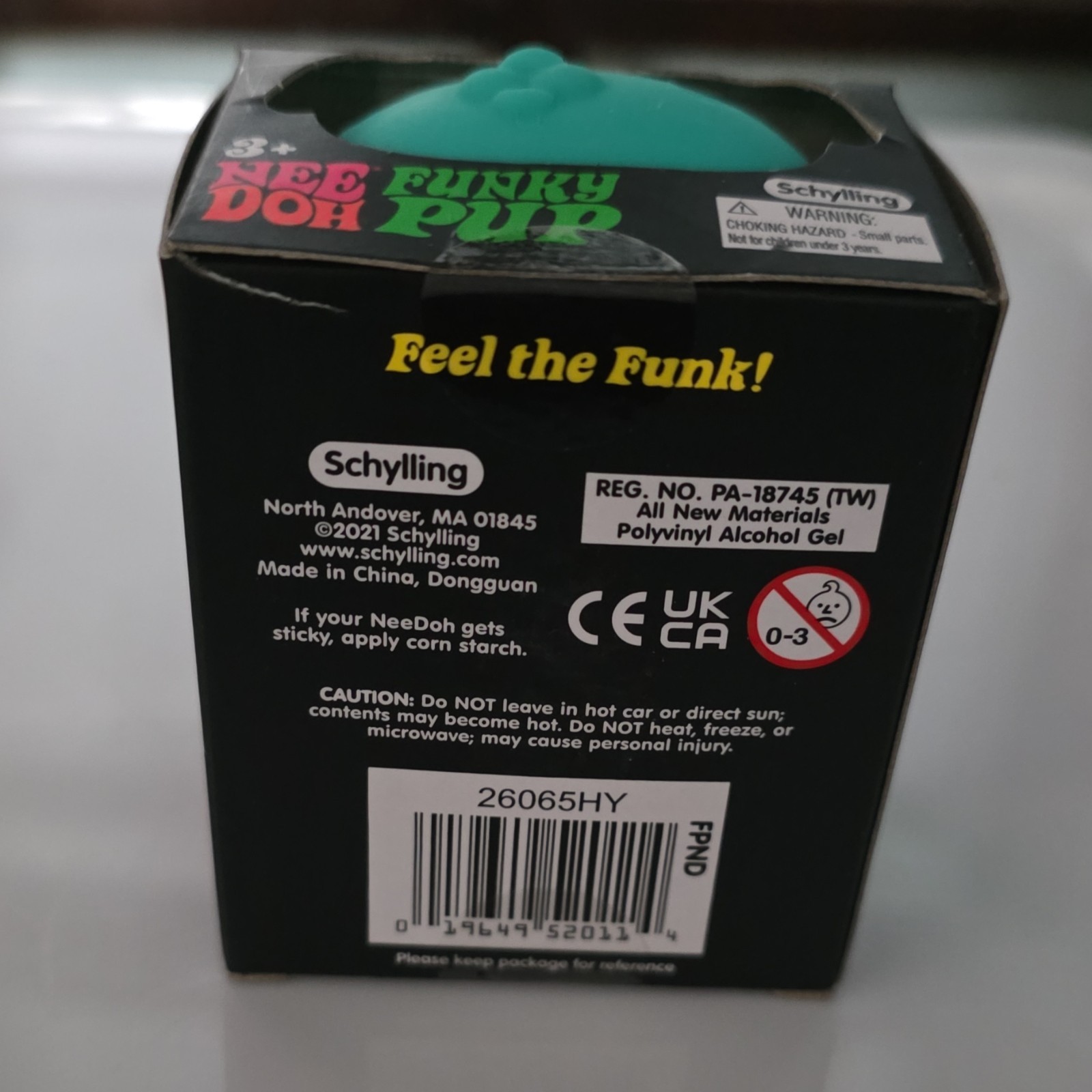 Schylling Nee Doh Funky Pup Teal Tactile Squeeze Toy Ages 3+ MPN 26065HY
