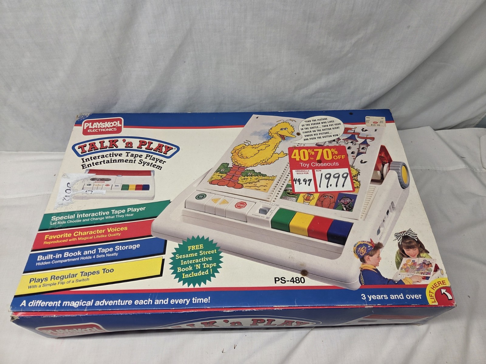 1992 Vintage Playskool Talk ‘n Play In Box COMPLETE w/ Tape & Book WORKS