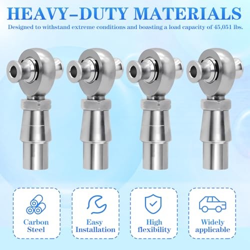 7/8-14 Heim Joint Rod End Kit with Spacers Bungs 2Set