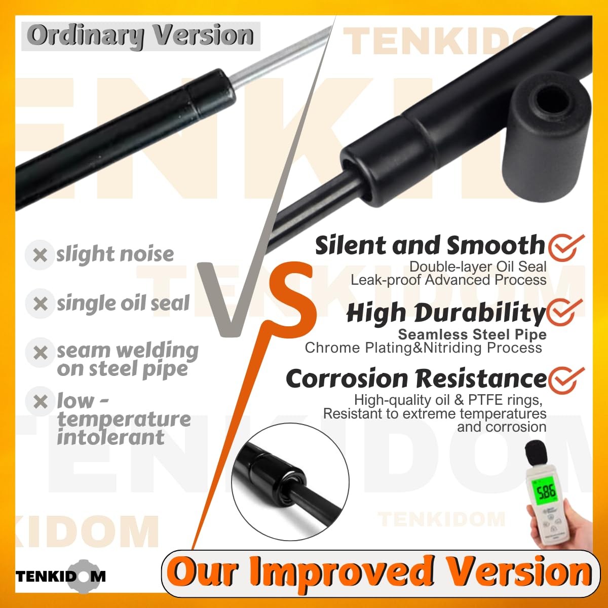 Hood Struts Lift Support 2022-2025 Hyundai Santa Cruz Front Shock Gas Charged
