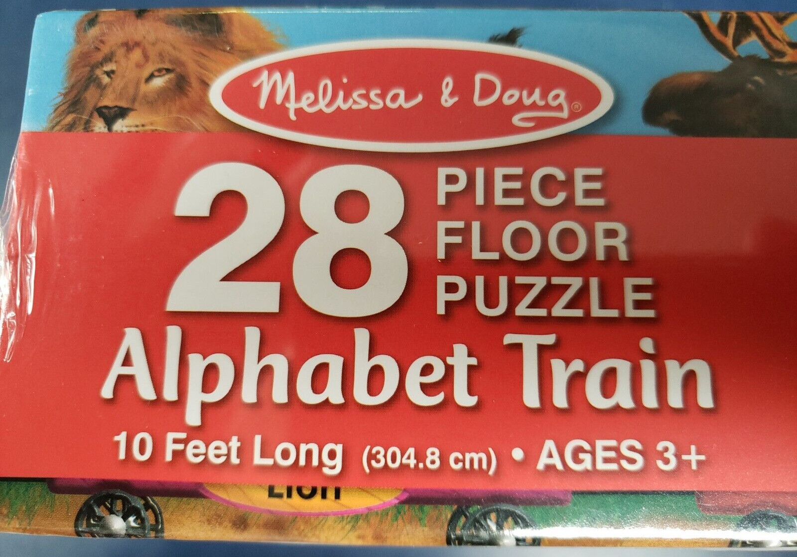 Melissa and Doug Alphabet Train Floor Puzzle Over 10 Feet Long 28 Pieces Ages 3+