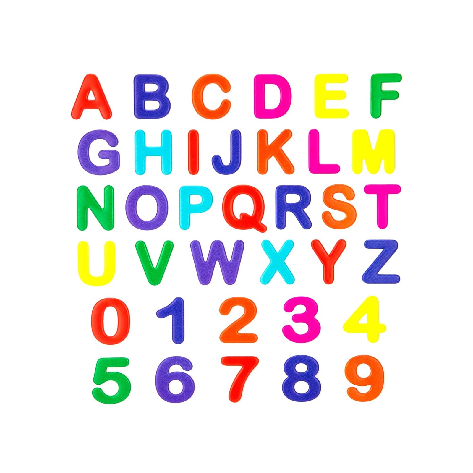 Alphabet Letters & Numbers – 36 Piece Reusable Window Stickers Gels & Decals …