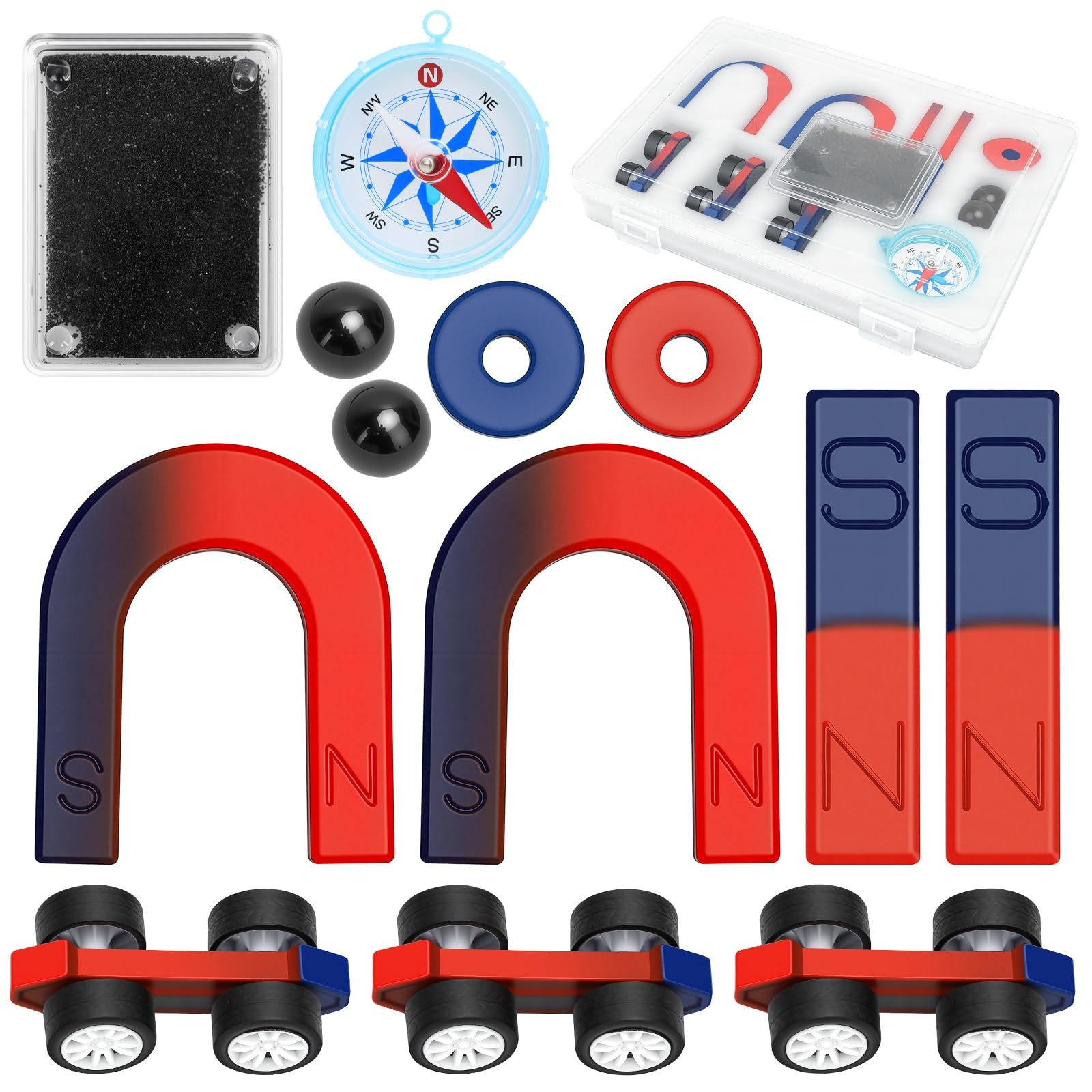 Magnetic Science Kit for Kids 8-16 Years Old 16 Pcs Physics STEM Experiment S…
