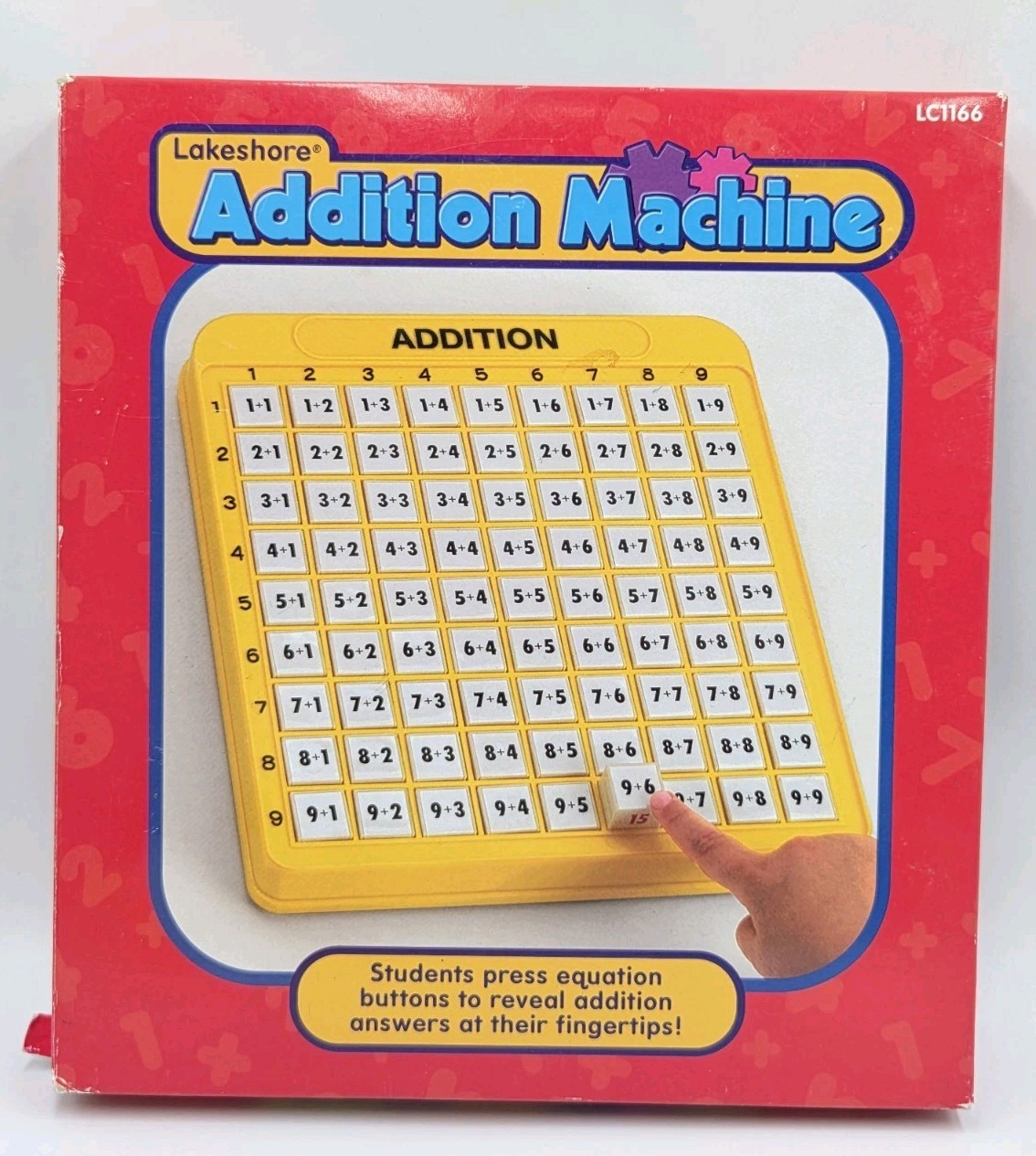 Lakeshore Learning Addition Machine Math Practice Homeschool Pop Up Button