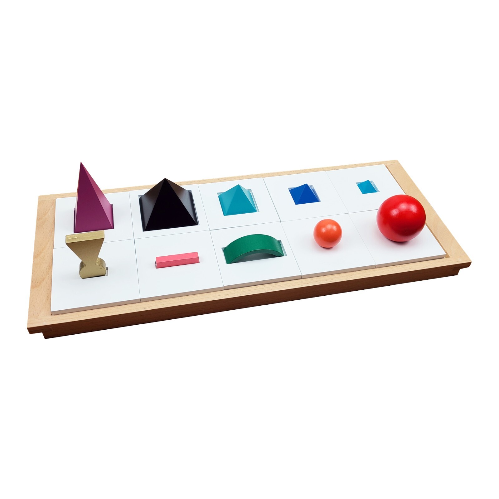 Solid Grammar Symbols with Tray – MONTESSORI LANGUAGE MATERIAL