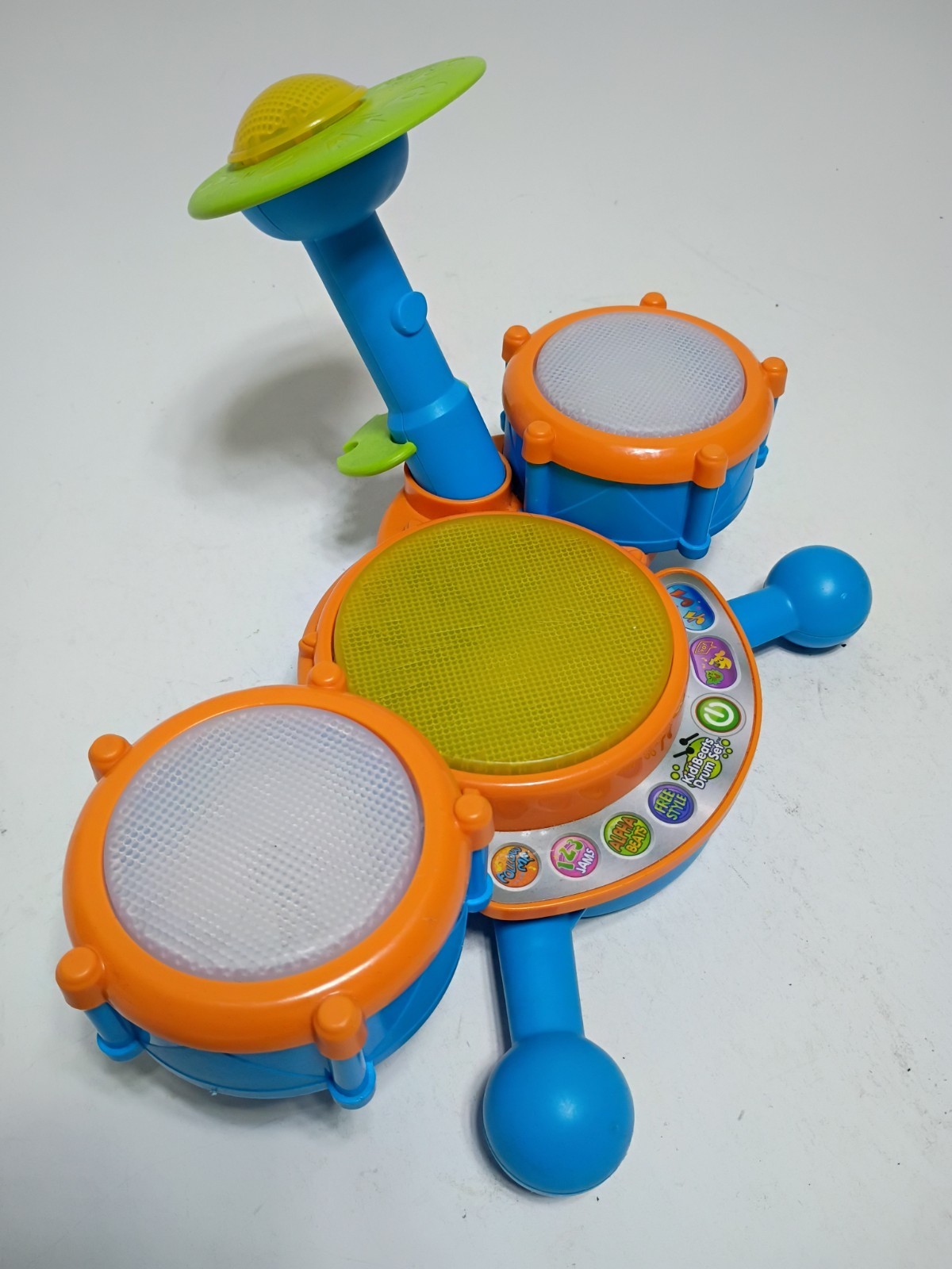 VTech KidiBeats Kids Drum Set, Orange No Sticks