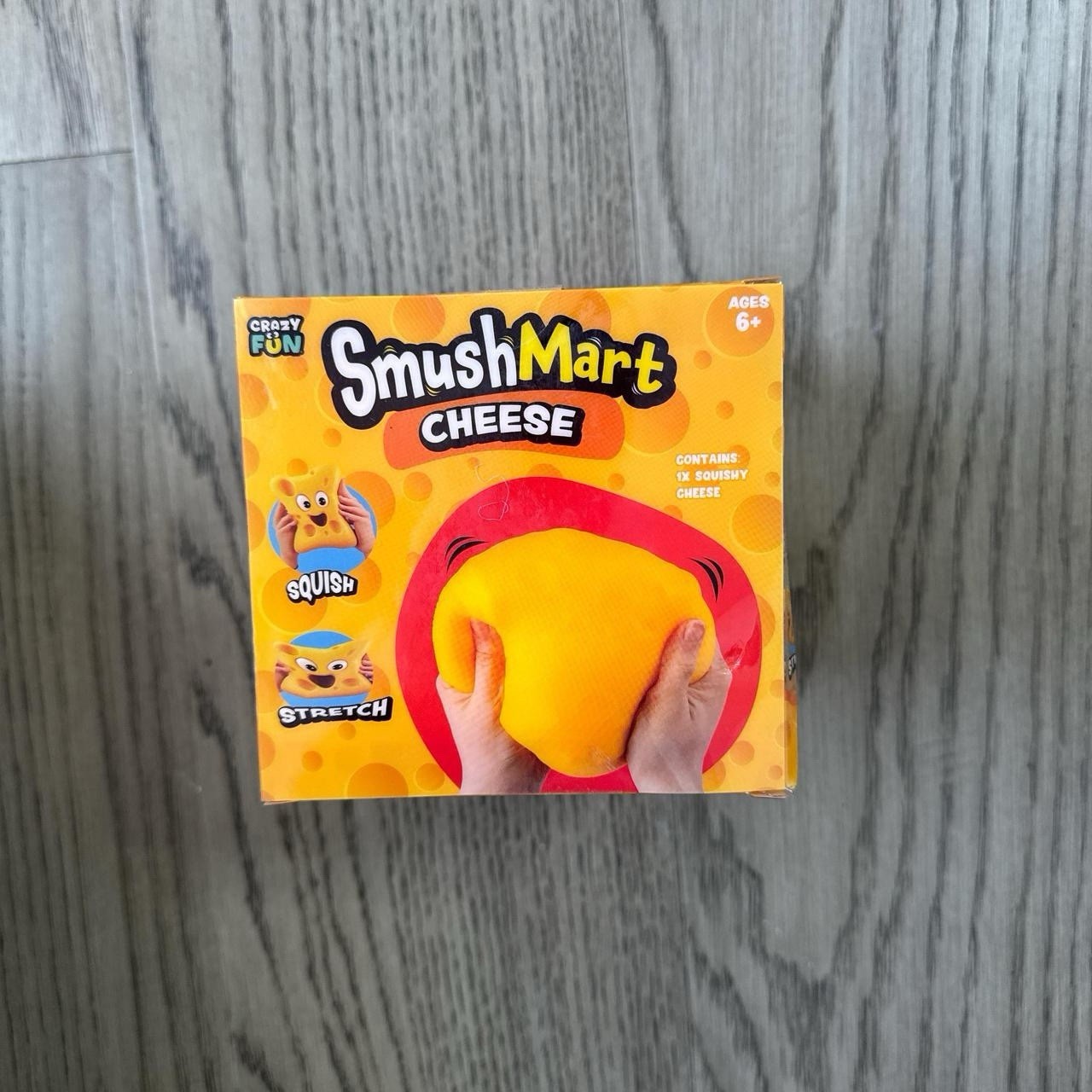 RMS Crazy Fun SmushMart Cheese Squishy Squeezy Stretch Sensory Toy TIK TOK VIRAL