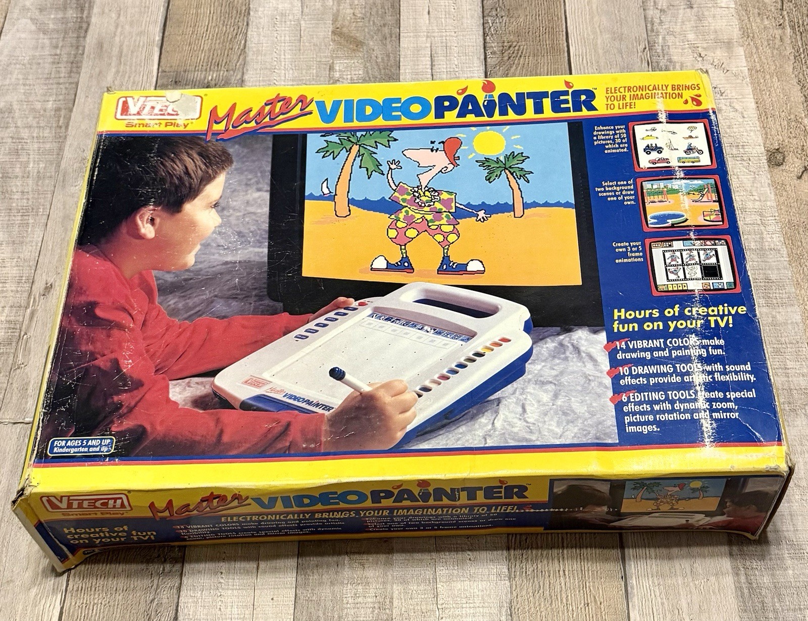 Vintage VTech Master Video Painter In Box Stylus Cord Manual Very Nice