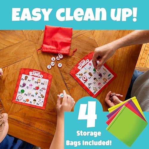 Family Bingo – Educational Bingo Game for Kids Ages 3–6+ | Four Games in One: