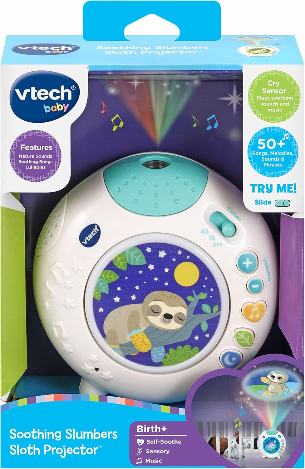 VTech Soothing Slumbers Sloth Projector (English Version)