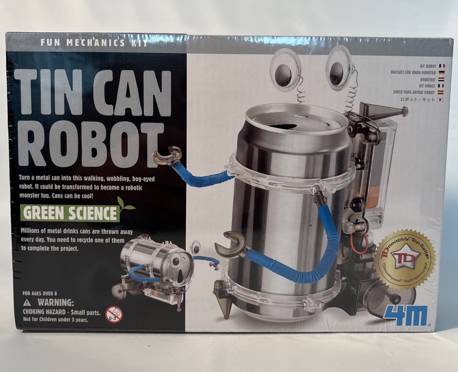 4M Green Science KidzRobotix Tin Can Robot Kit Educational Toy Fun Project NEW
