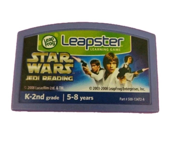 3pc. Leap Frog Leapster Game Cartridge Lot Star Wars Jedi Reading,Toy Story 3,UP