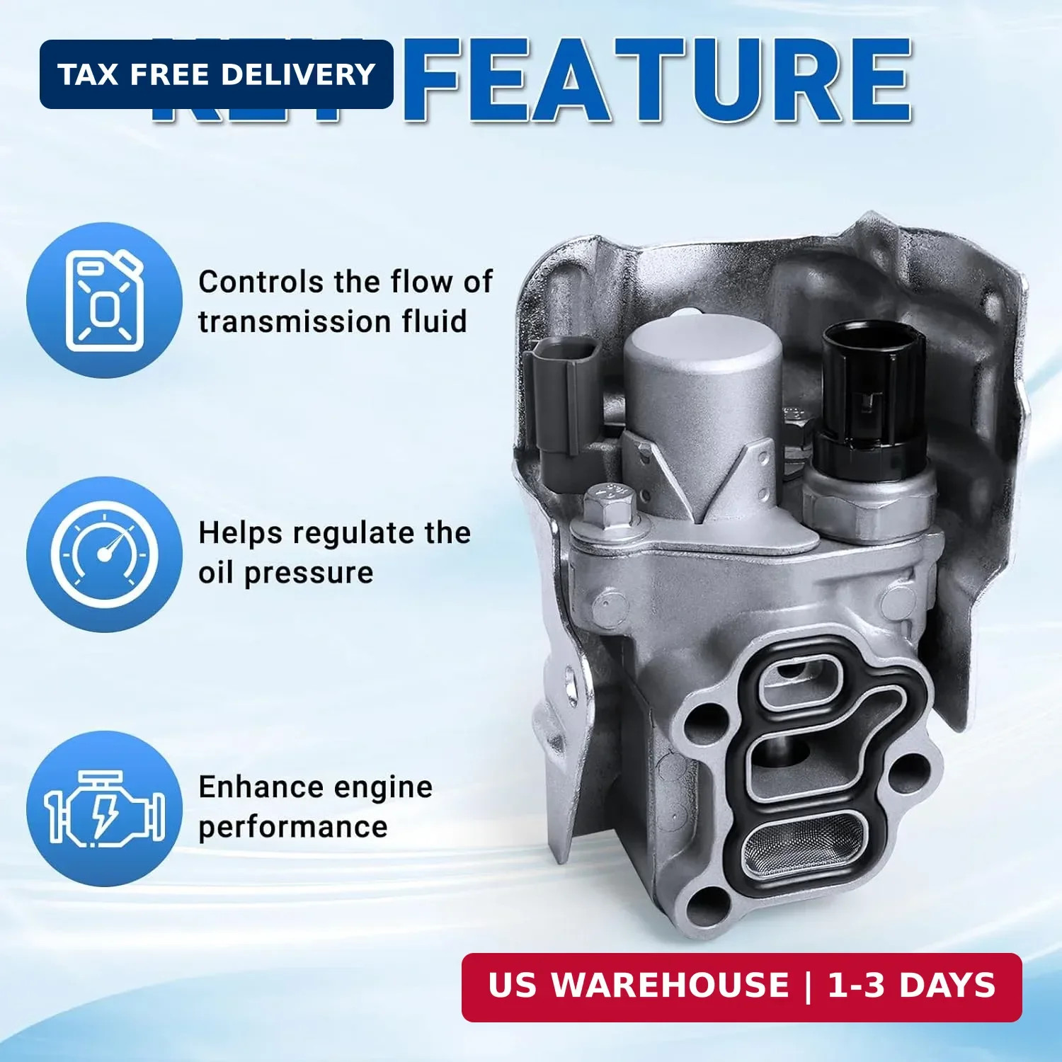 VTEC Solenoid with Oil Control Valve and Gasket Compatible with Honda Accord Acu