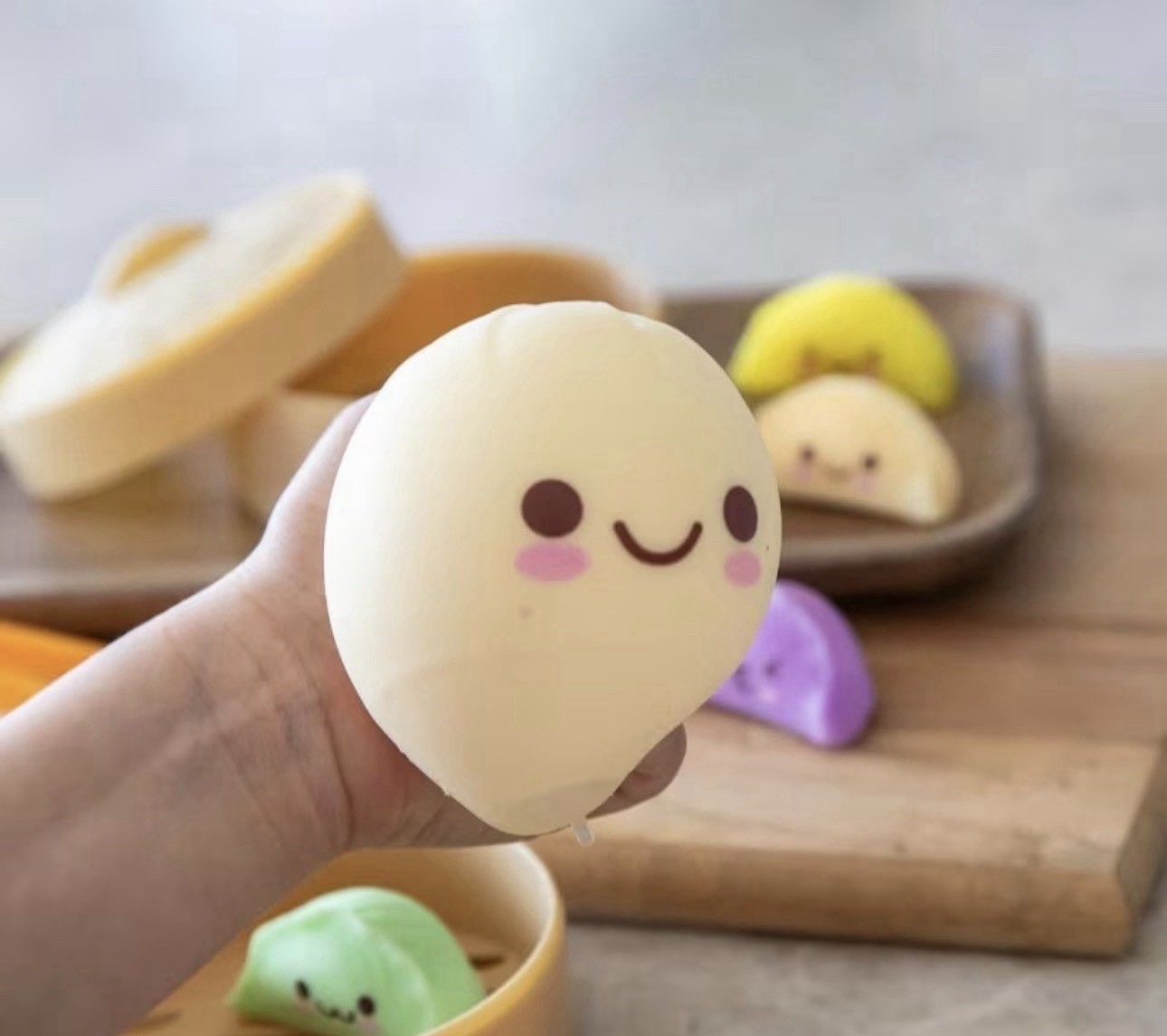 Dumpling Squeeze Toys Multicolor for Kids 3-11 Years Sensory Stress Relief