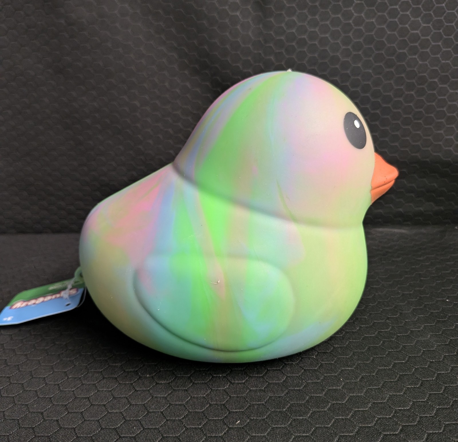 Jumbo Squeeezy Duck XL Pink Purple Green Blue Tie Dye Squishy Sensory Fidget NWT