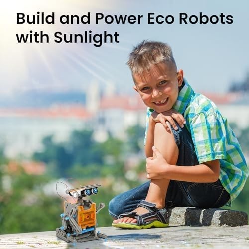 Sillbird 12-in-1 Solar Robot Building Kit STEM Gift for Boys Aged 8-13, DIY S…