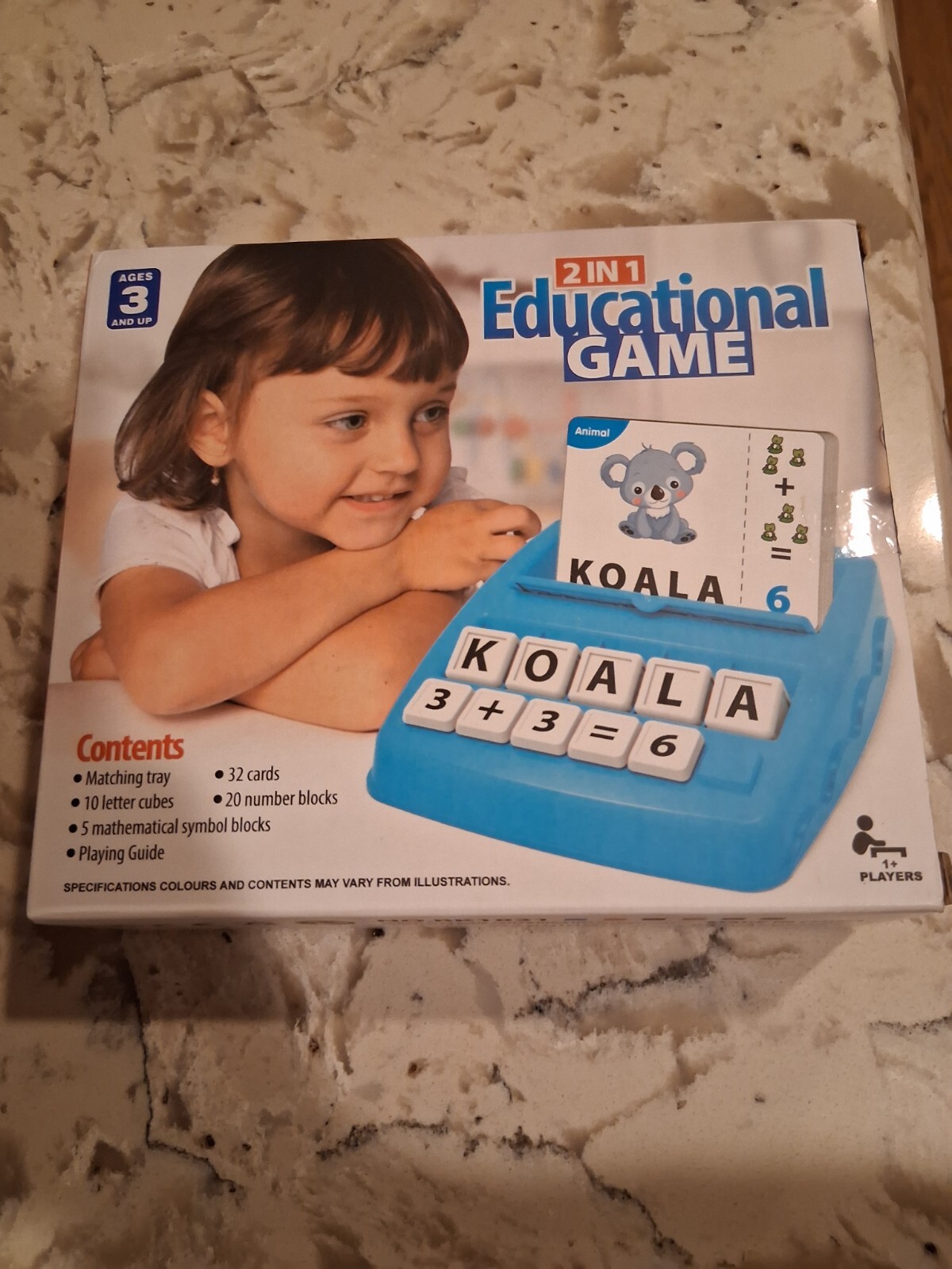 2 In 1 Letter Educational Game / Spelling Word Game Ages 3 & Up