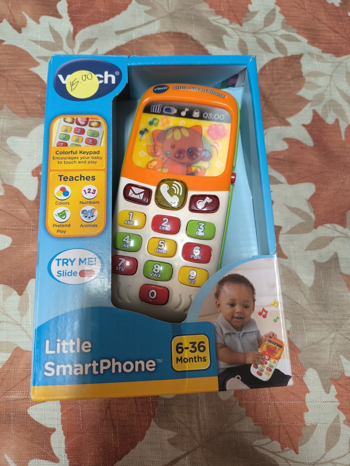 VTech Little SmartPhone 6-36 Months Teaches Numbers Colors Toy Babies Playful
