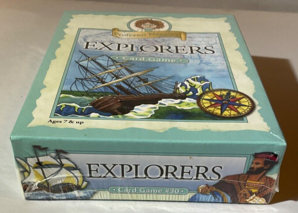 Professor Noggin’s EXPLORERS Card Game Educational Trivia (age 7+) New & Sealed
