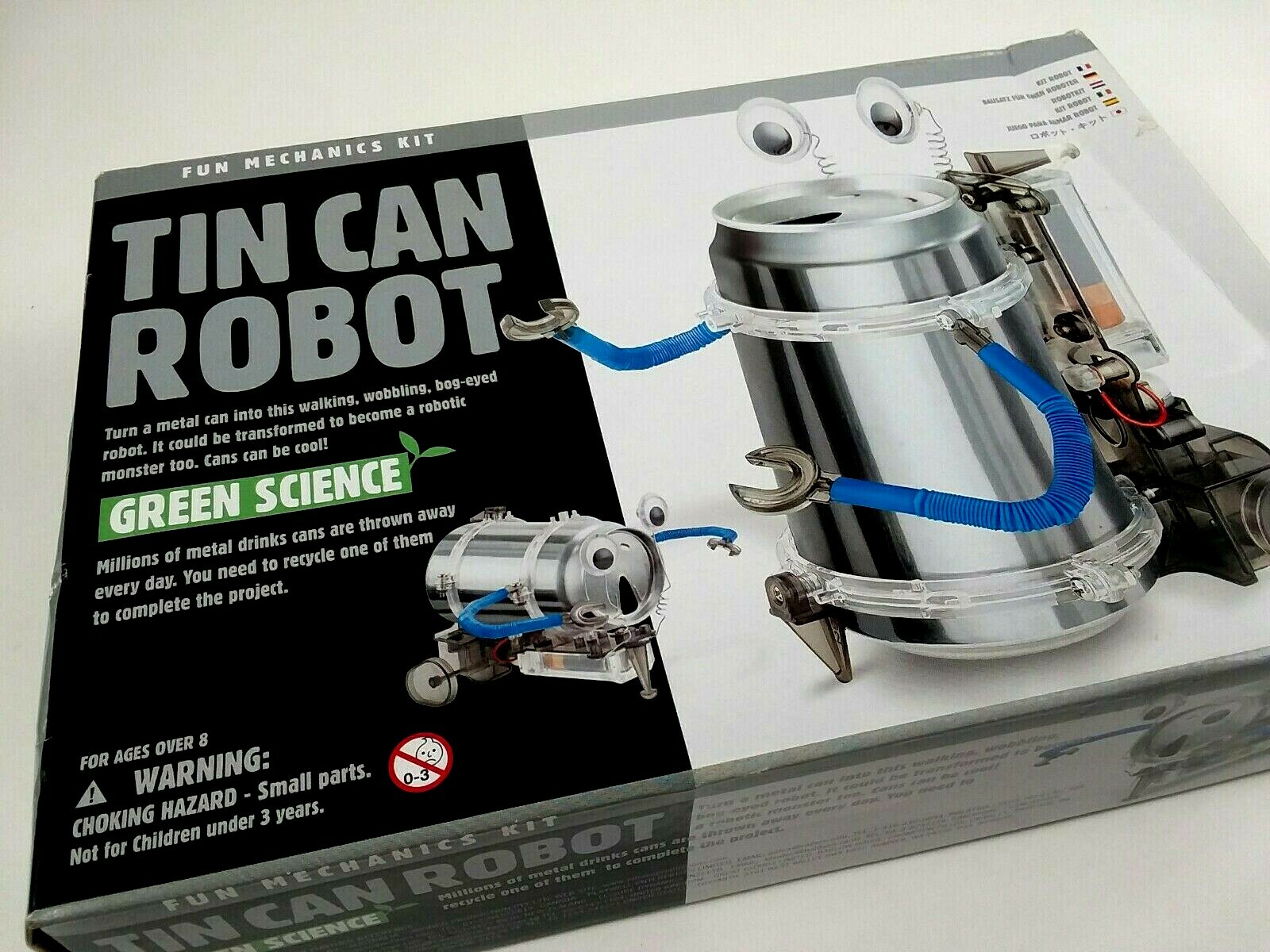 4M Tin Can Robot Science Kit for Ages 8 and Older, Electronic Learning Toys
