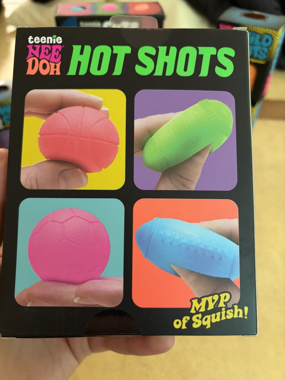 Teenie NeeDoh Hot Shots Multipack Nee Doh Mini 4 pack TIKTOK – AUTHENTIC