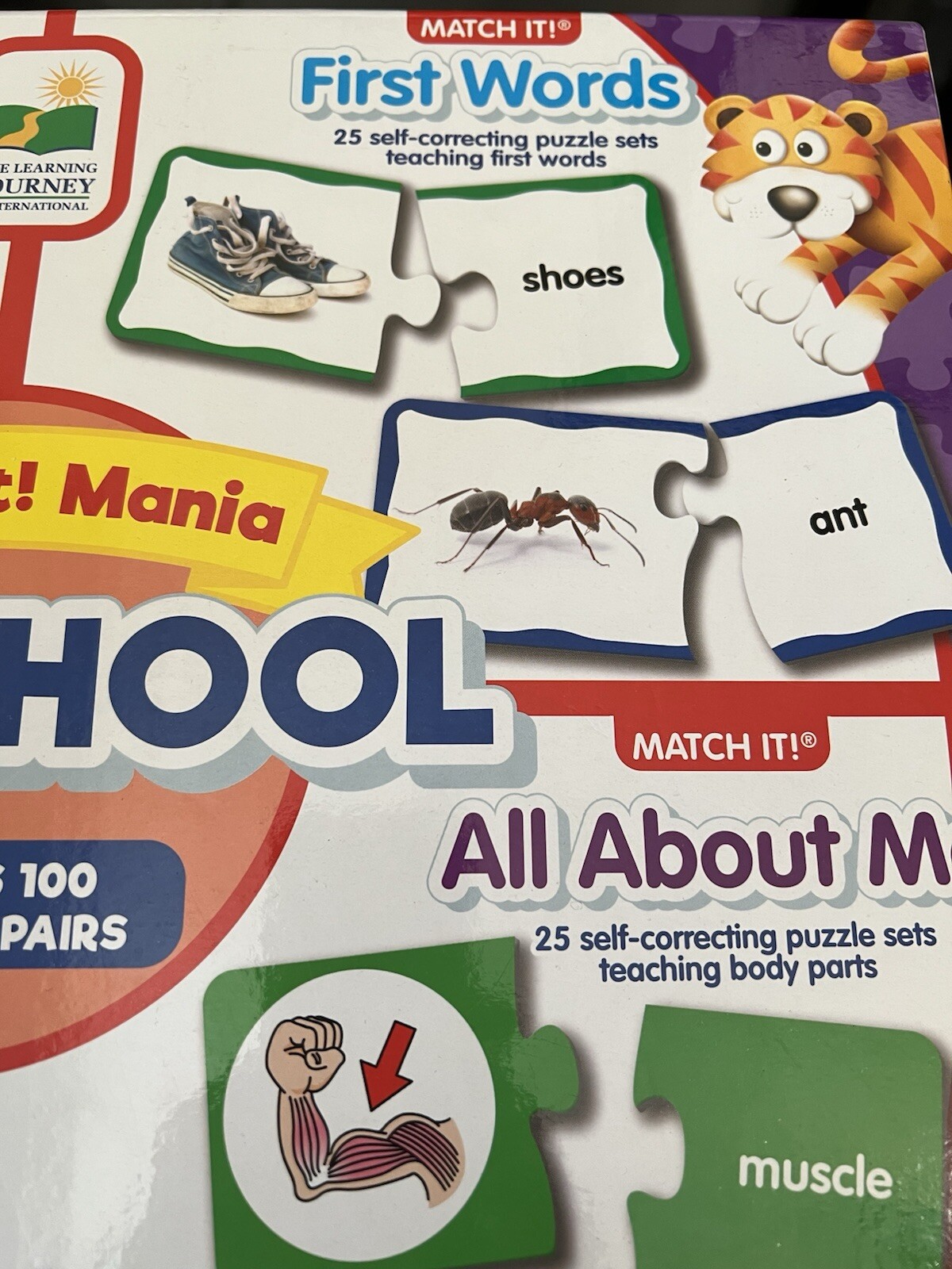 Match It! Mania Preschool, 4-6 Years, Mathematics, First Words (Unused)