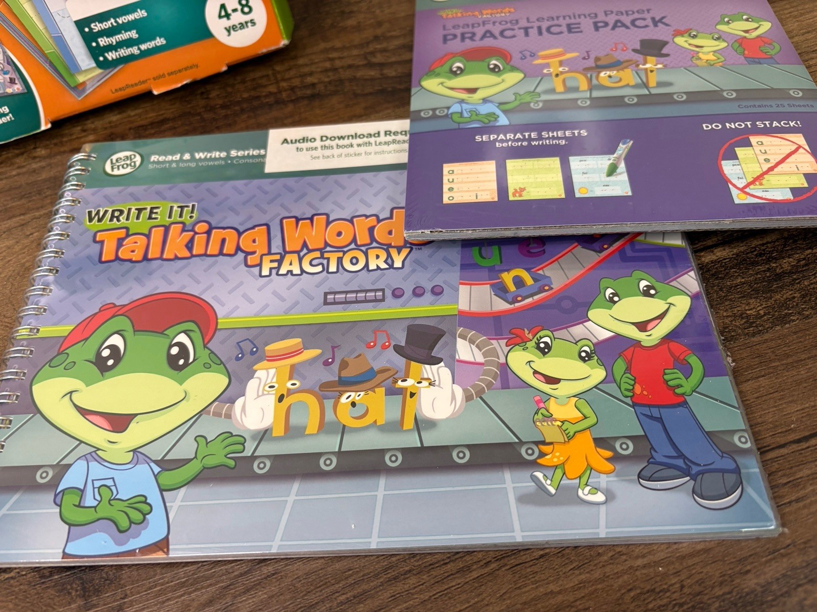 LeapFrog LeapReader Writing Workbook Write it Talking Words Factory NEW 4-8 YRS