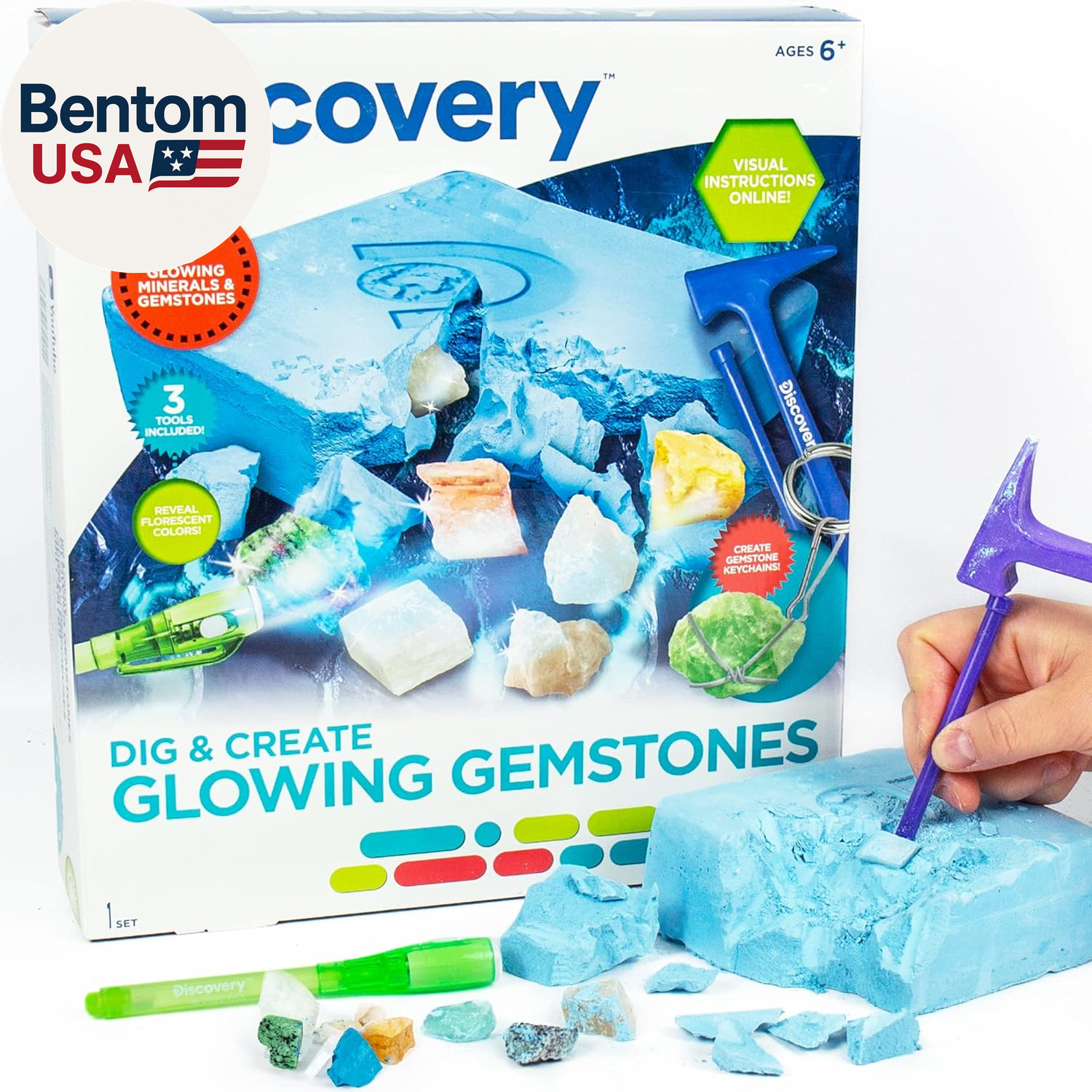 Discovery Crystal Growing Aquarium, At-Home STEM Kits for Kids Age 12 and Up, Cr