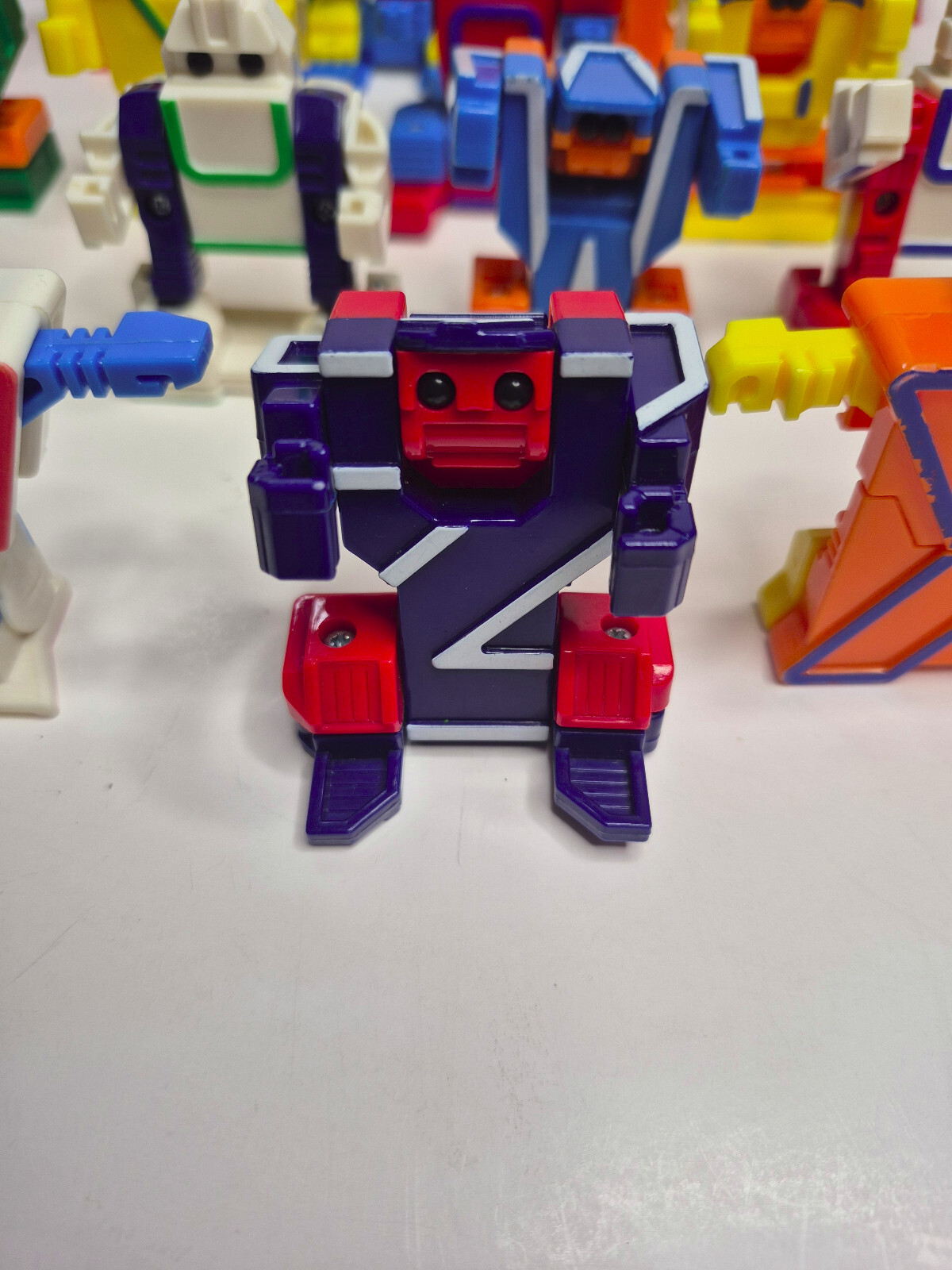 VTG 80s ALPHA BOTS Alphabet Transformers Letter Robots LOT OF 25 Preschool no V