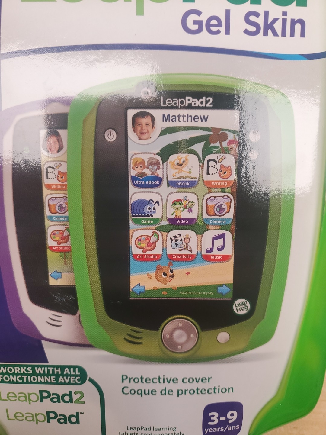 LeapFrog Green Gel Skin Protective Cover LeapPad & LeapPad 2 NEW 32426