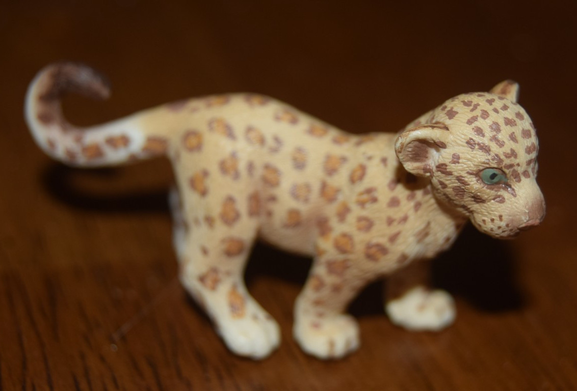 Schleich 2006 Jaguar Leopard Cub Baby Animal Figure Toy Realistic Animal Figure