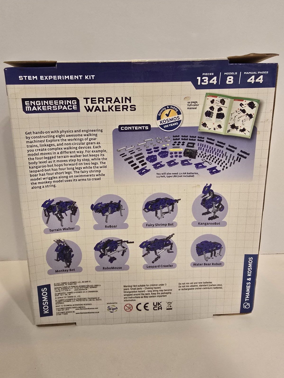 Thames & Kosmos Engineering Makerspace Terrain Walkers STEM Experiment Kit Model