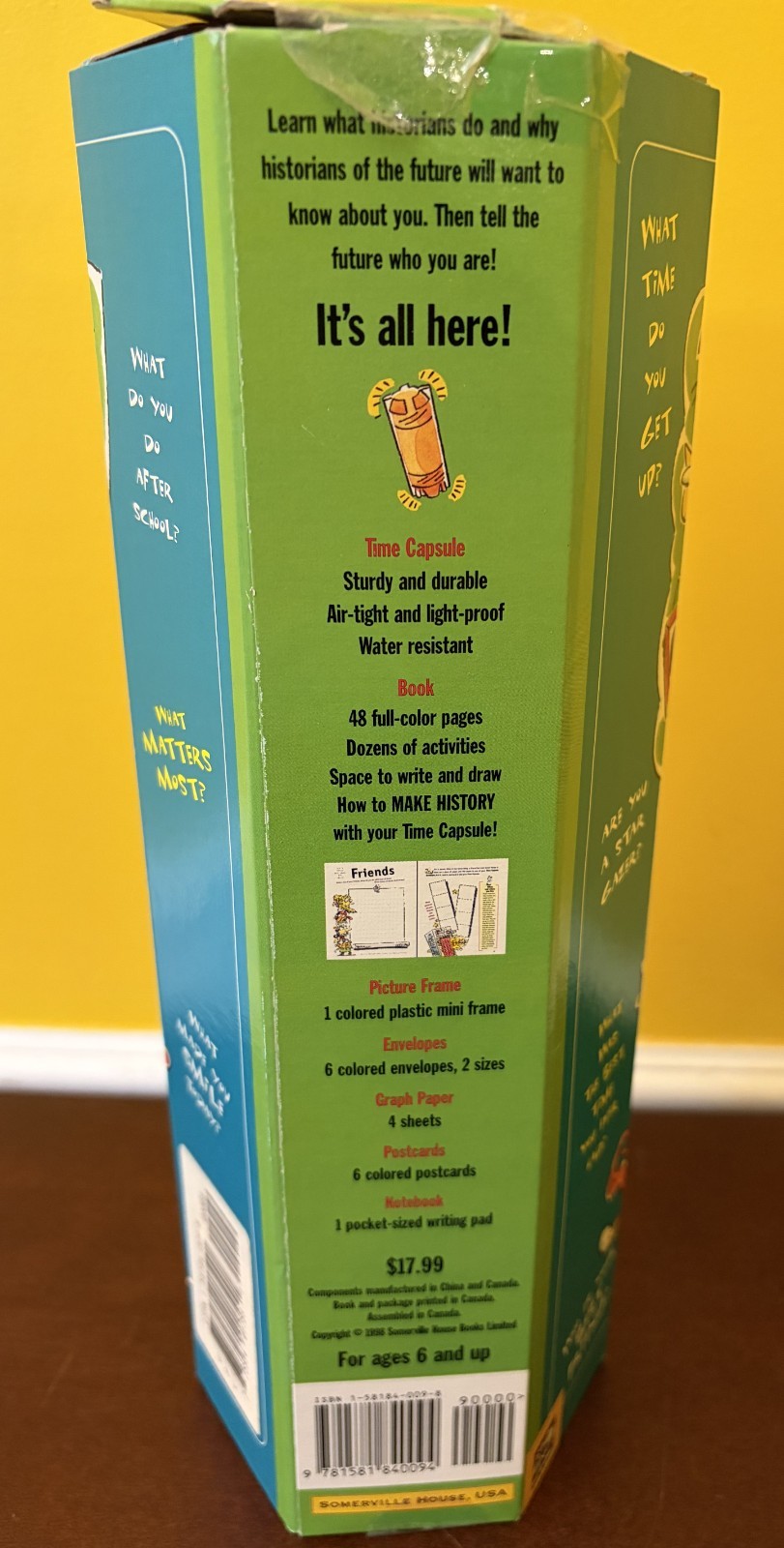 New 1998 Time Capsule for the 21st Century Somerville House Kids Activity Kit