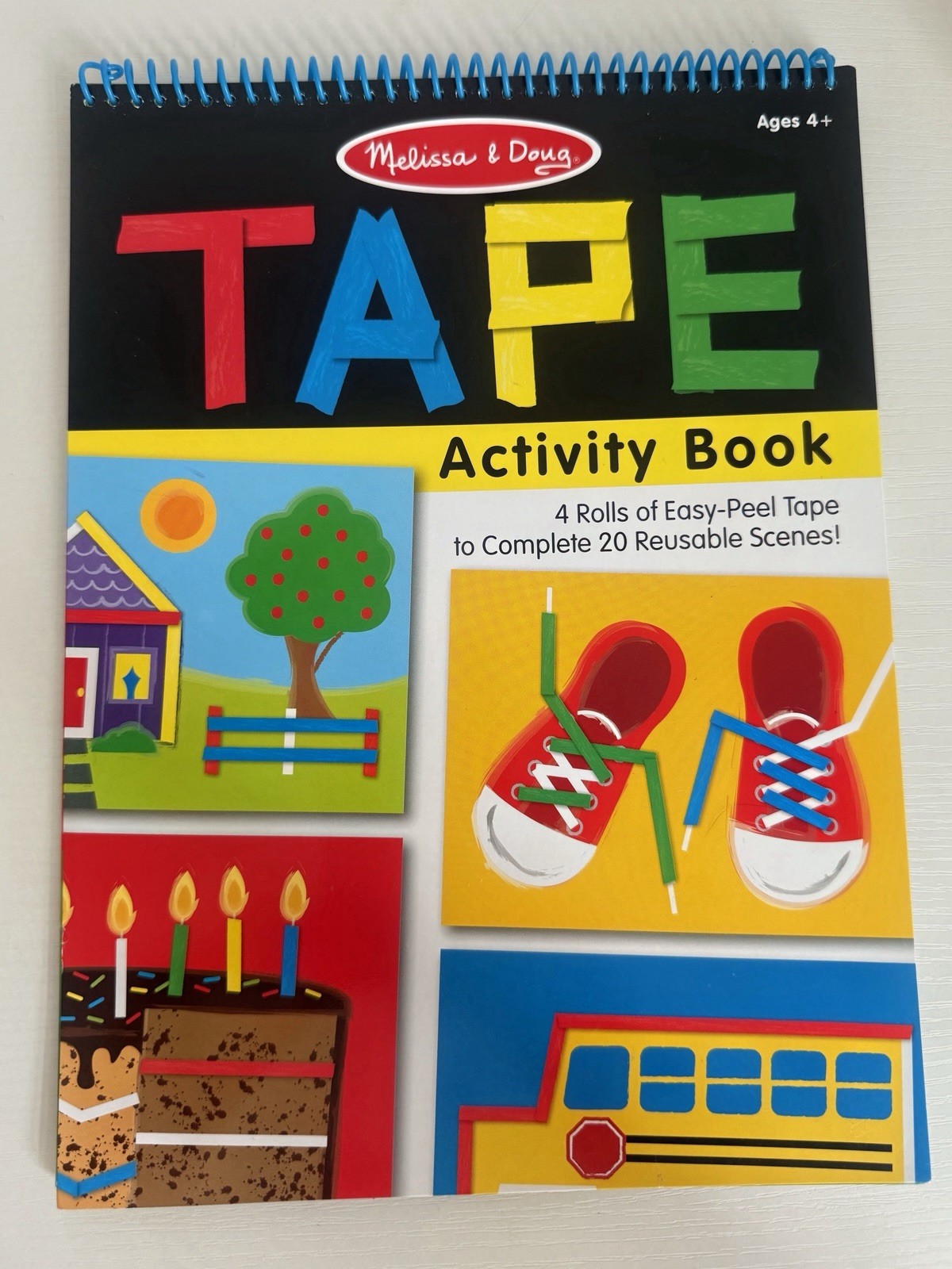 Melissa and Doug 6 Activity Learning Mats, Placemat, Double Sided ~w/bonus book