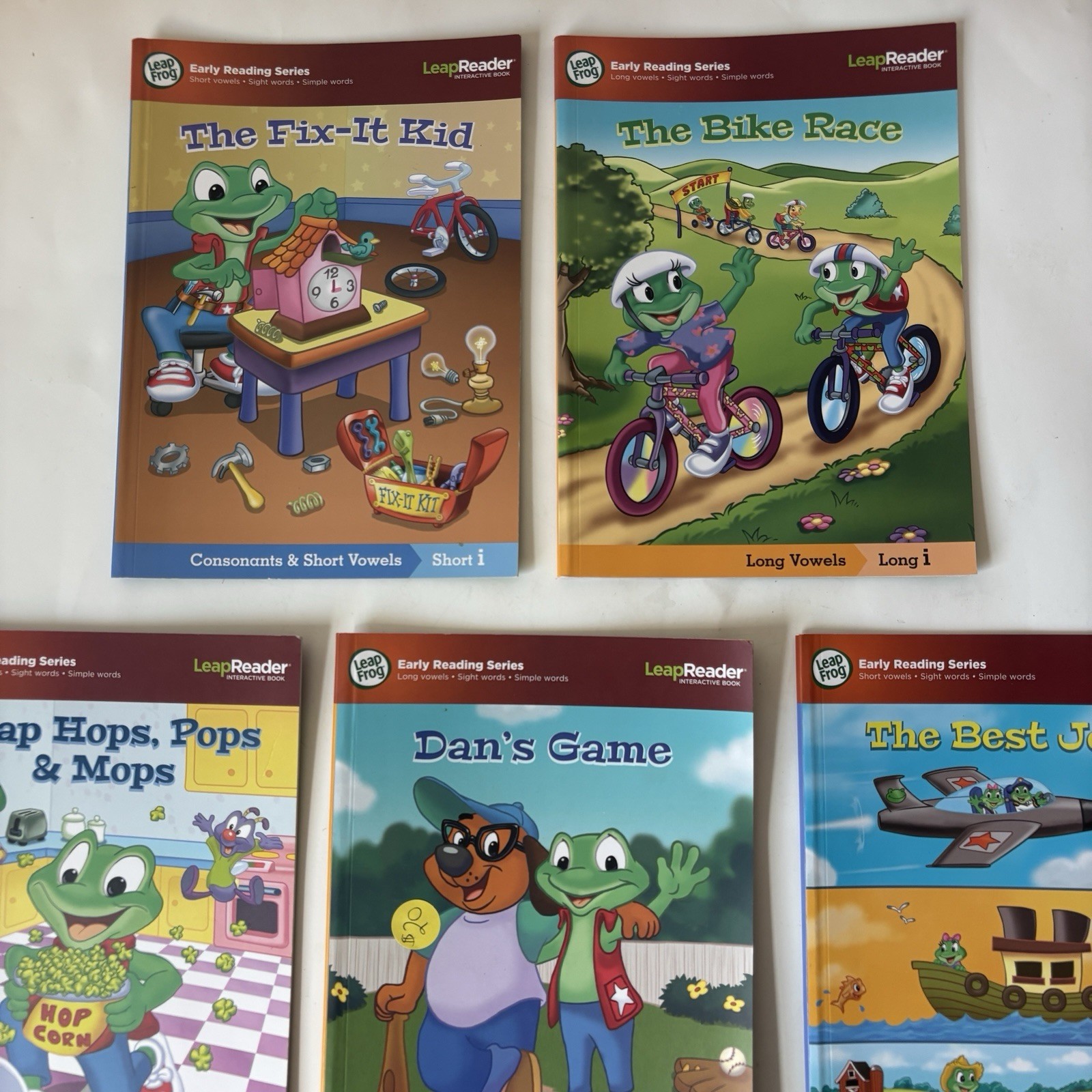 LeapReader Early Reading Series 5-Book Set Phonics Learn To Read Frog