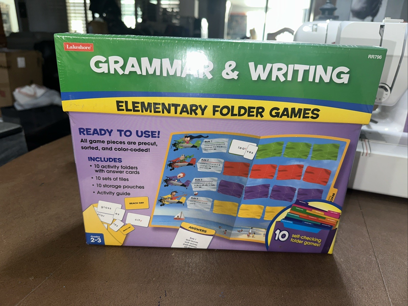 Lakeshore Grammar & Writing Elementary Folder Games Grades 2-3