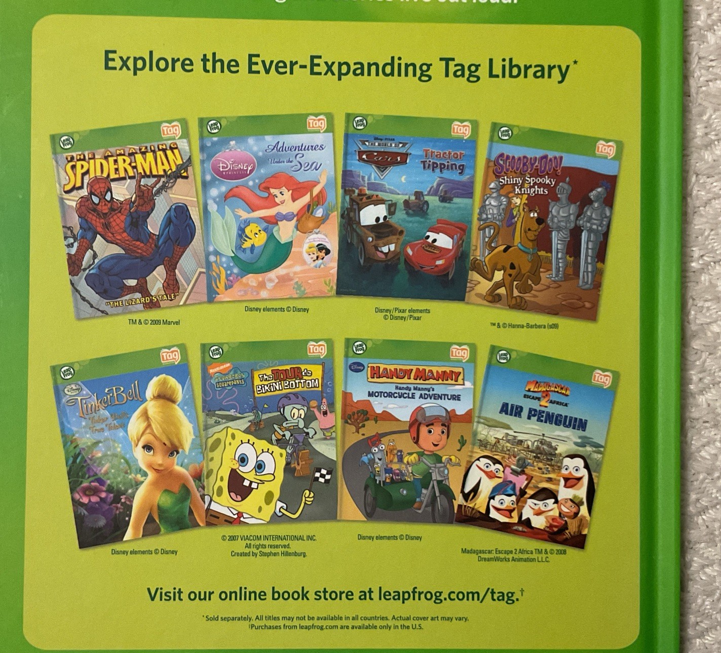 LeapFrog Tag Reader Book — Disney Pixar’s TOY STORY 3: TOGETHER AGAIN