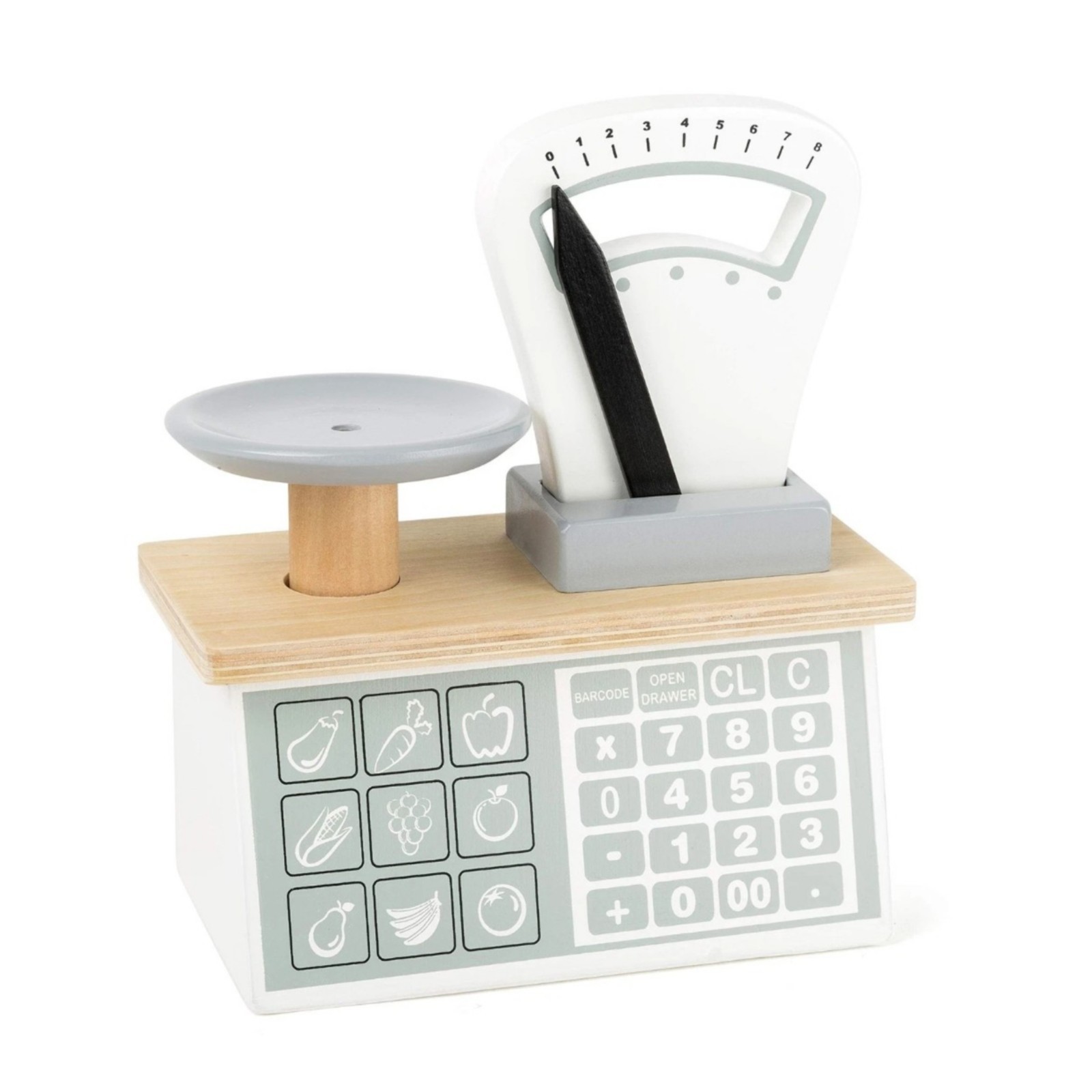 Small Foot Wooden Scale Toy 11201 Weighing Pan Movable Pointer Pretend Play
