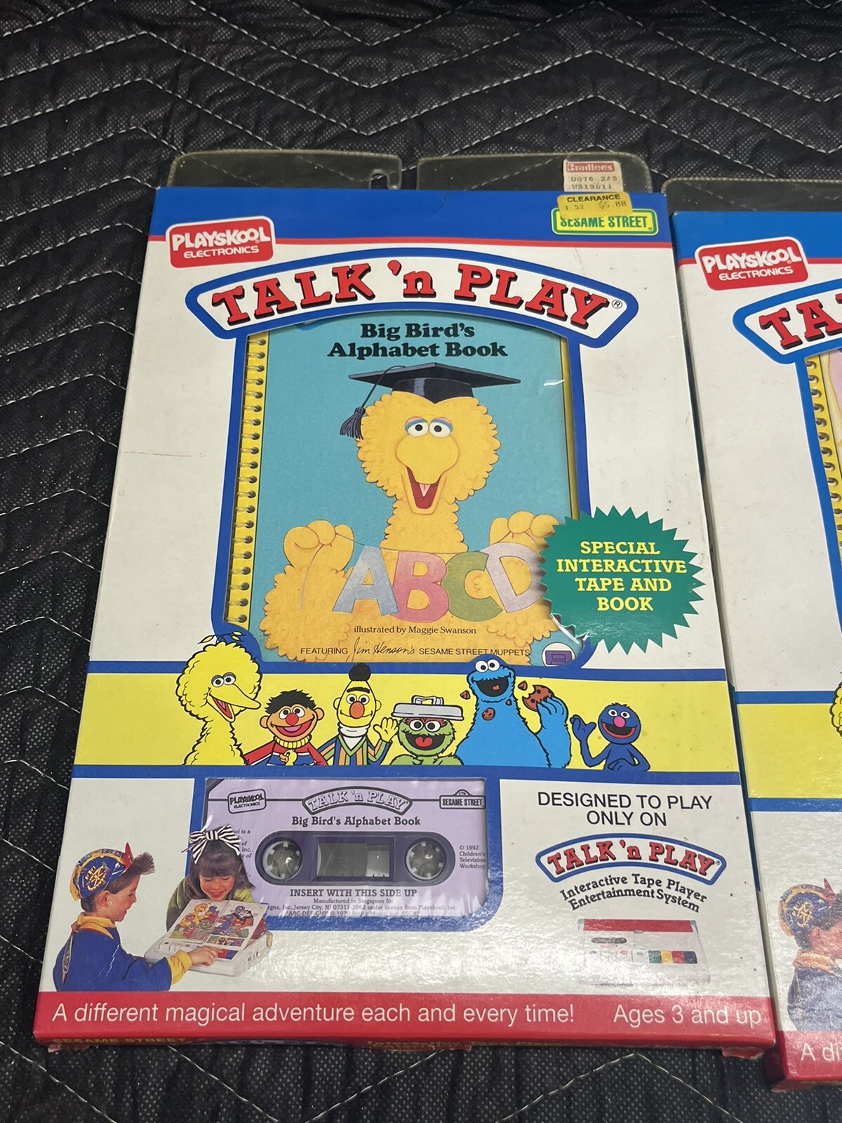 4 Vintage Playskool Talk ‘n Play Sesame Street Brand New Cassette Tapes In Box