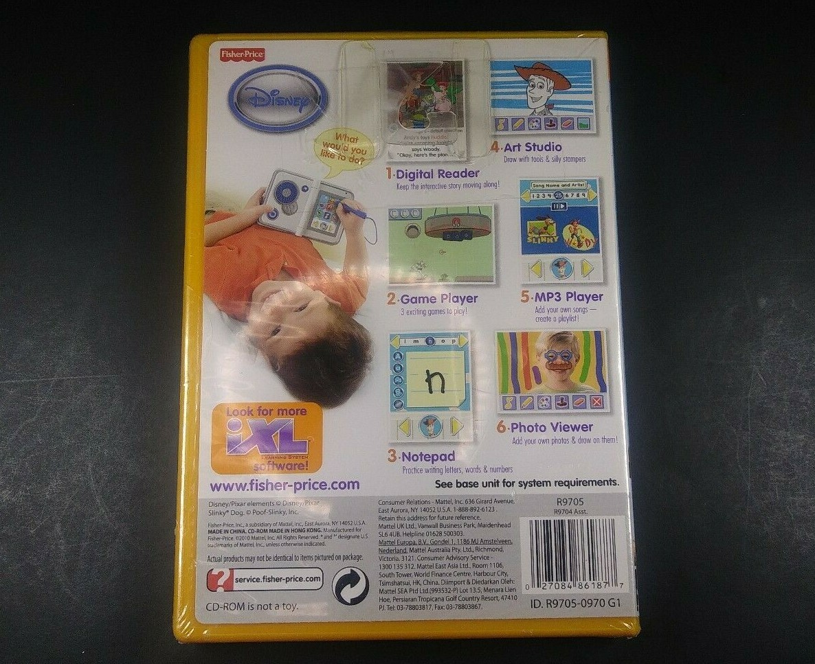 NEW SEALED Toy Story 3 Video Game Fisher-Price iXL Learning System Disney Pixar