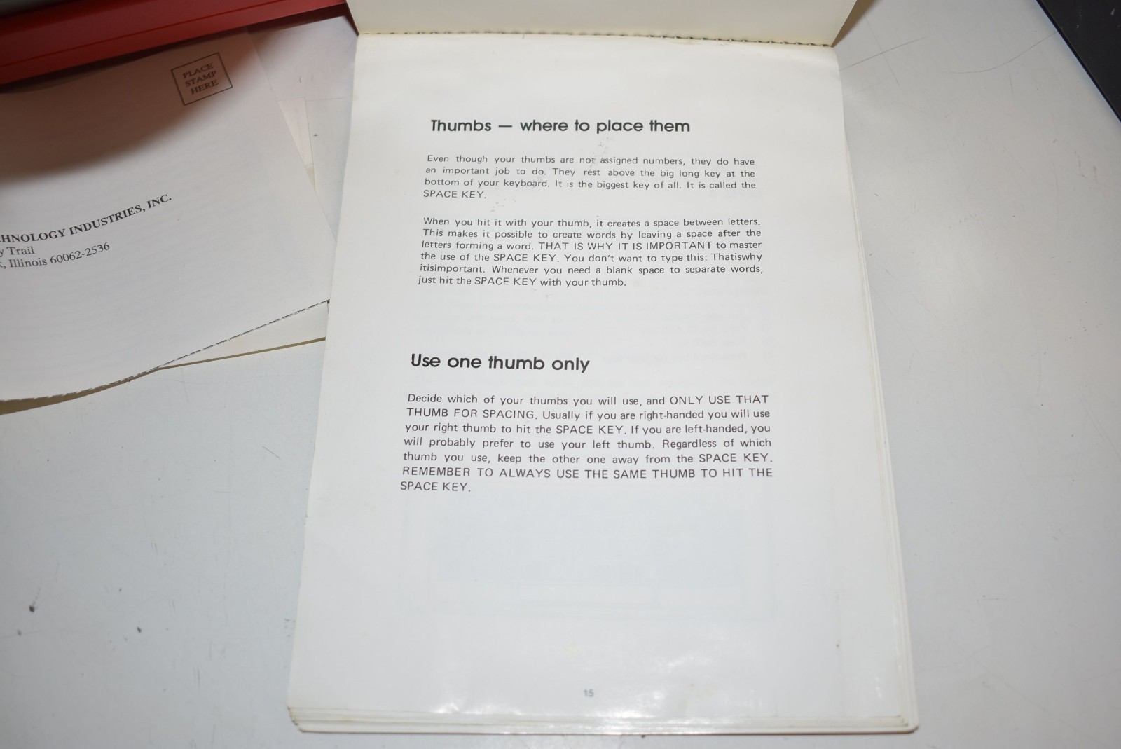 1985 V-Tech Type Right Educational Electronic Typing Tutor w/ Box & Book TESTED!