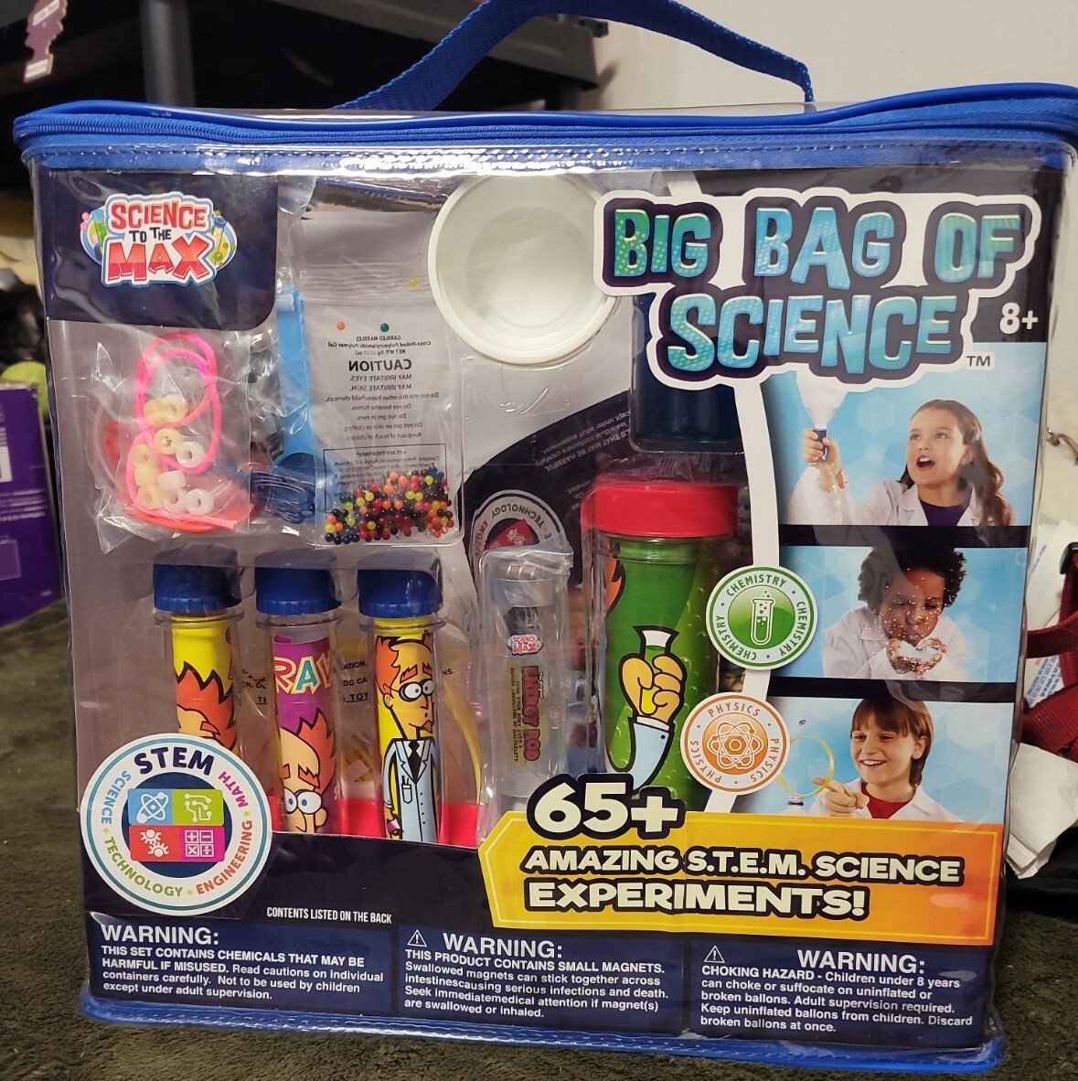 S.T.E.M. 65+ Experiments: Science to the Max: Big Bag of Science: 8yrs and up