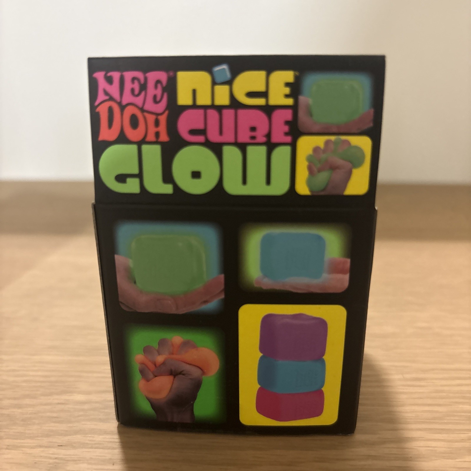 Schylling Needoh nice cube glow In The Dark orange. Authentic. BNWT. FastShip