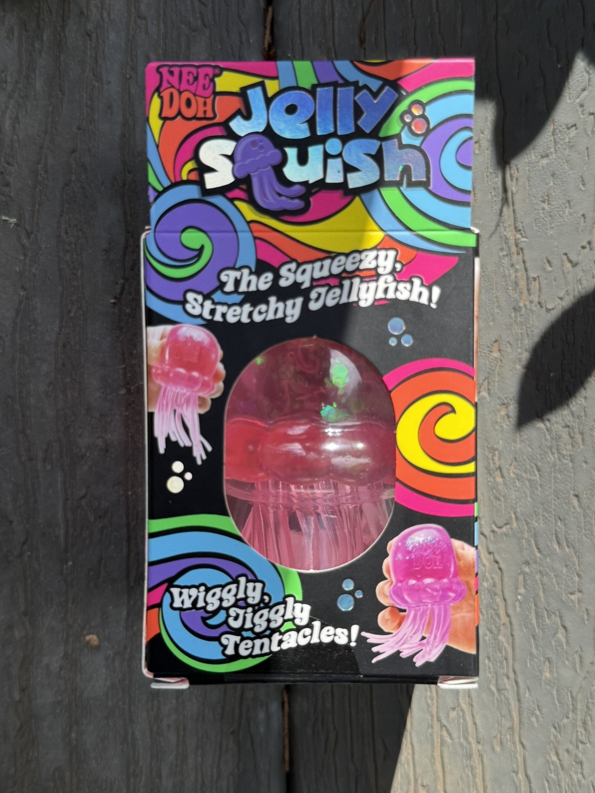NEW Nee Doh Jelly Squish Squishy AUTHENTIC Pink Jellyfish Squeeze Toy Schylling