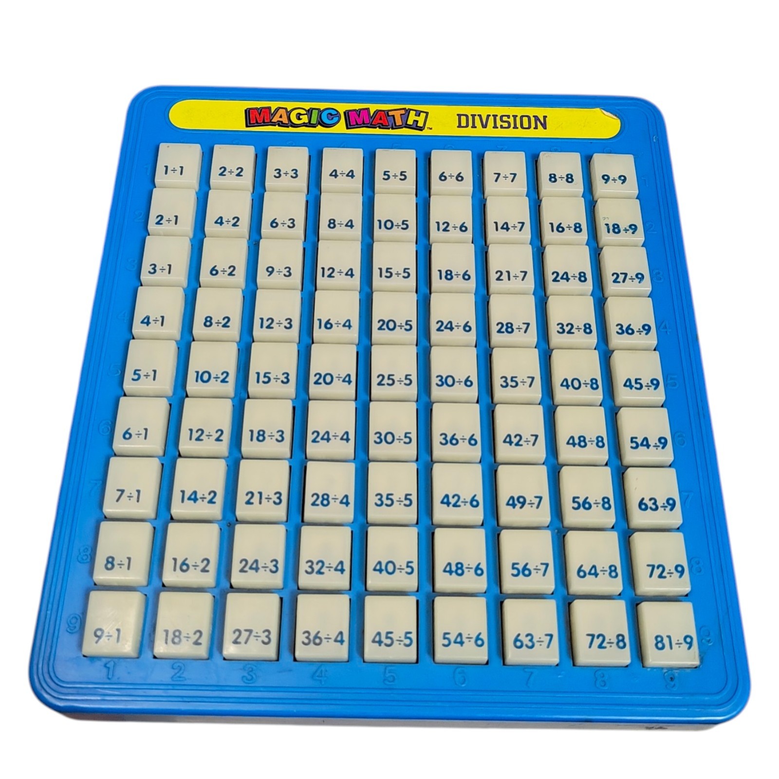 Magic Math Machines Lot Of 2 Multiplication Division Yellow Blue 1993 Lanard Toy