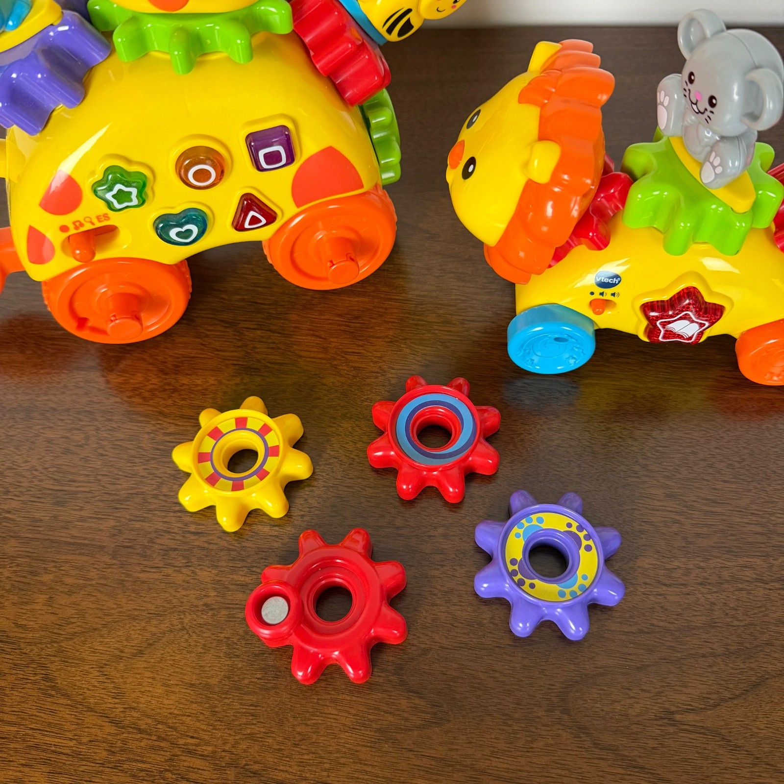 VTech GearZoozs Spin & Laugh Gearaffe Lion Interactive Toy Baby Toys