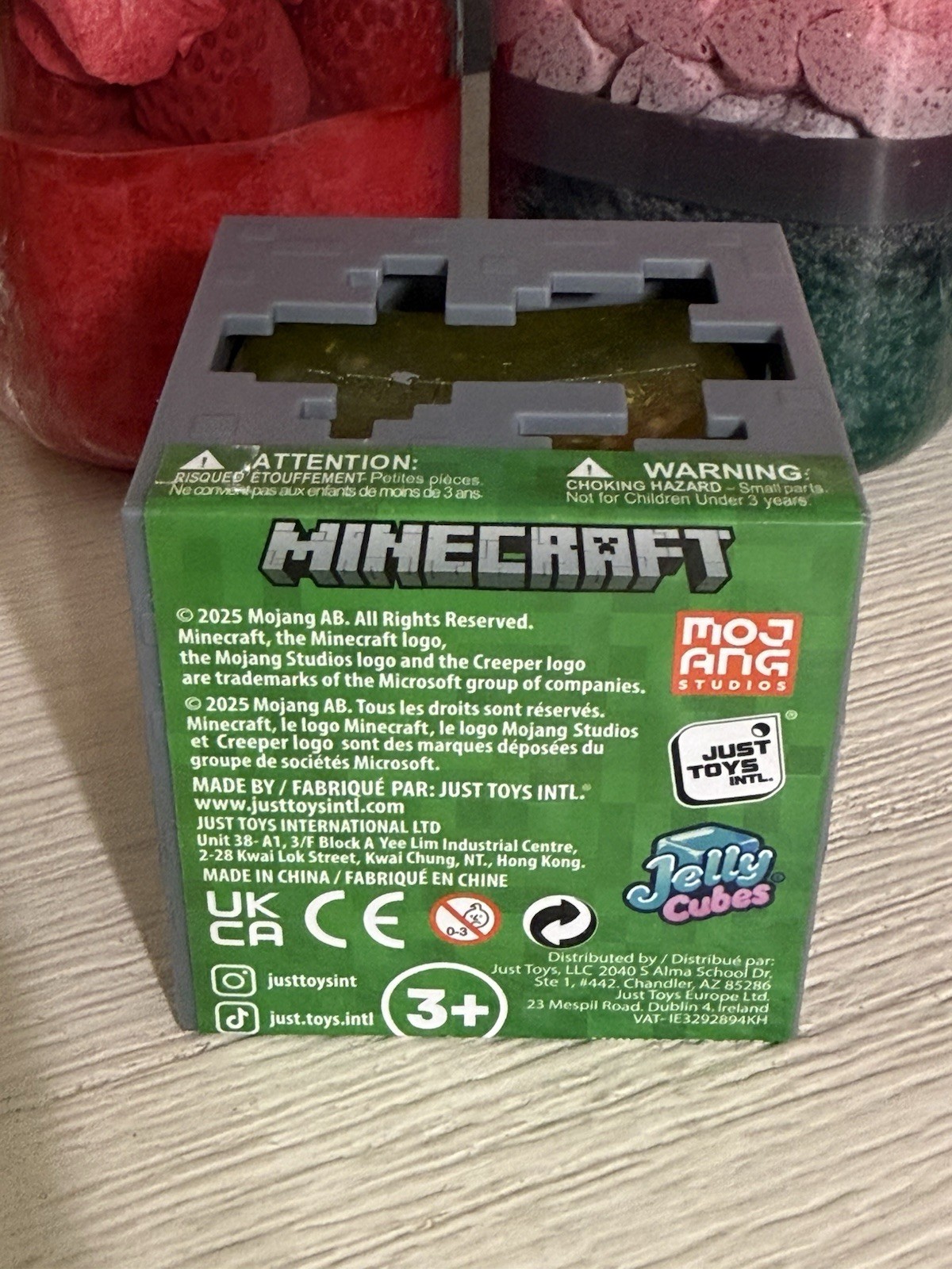New MINECRAFT JELLY CUBES – RARE Yellow Viral Squishy Nee Doh Ish Type Fidget