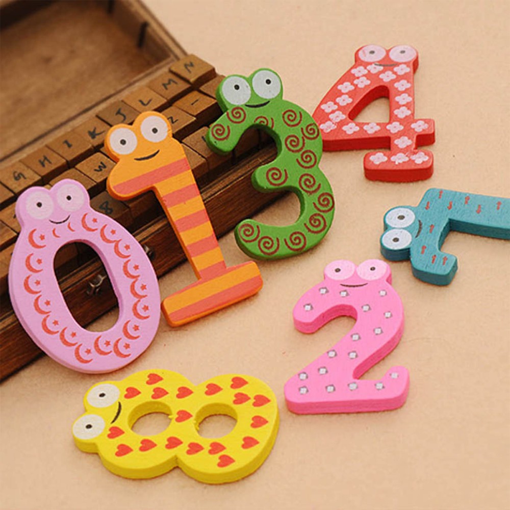 Magnetic Letters Numbers Alphabet ABC 123 Fridge Magnets Small, Multi Color