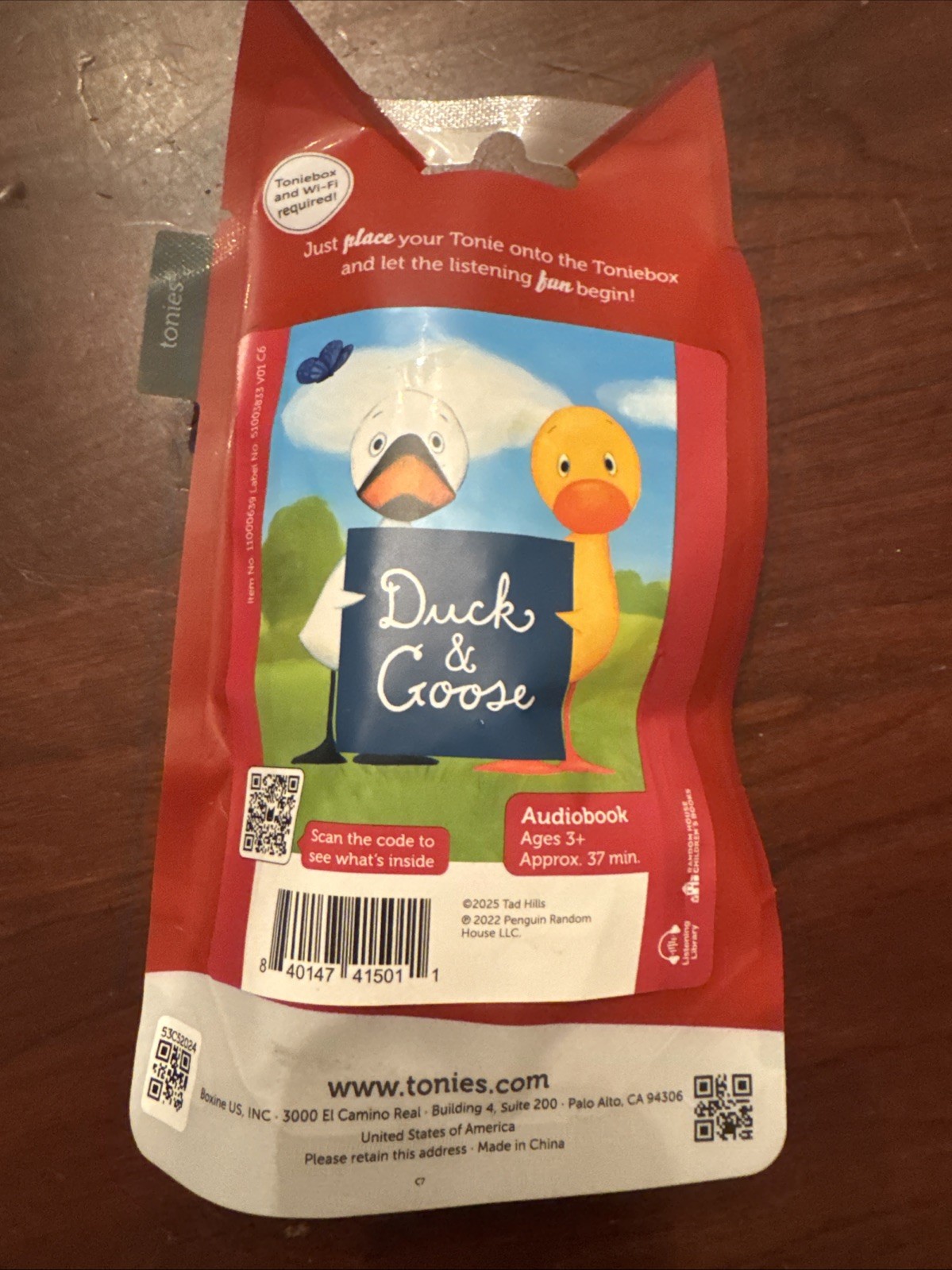 Tonies Duck and Goose Audio Character